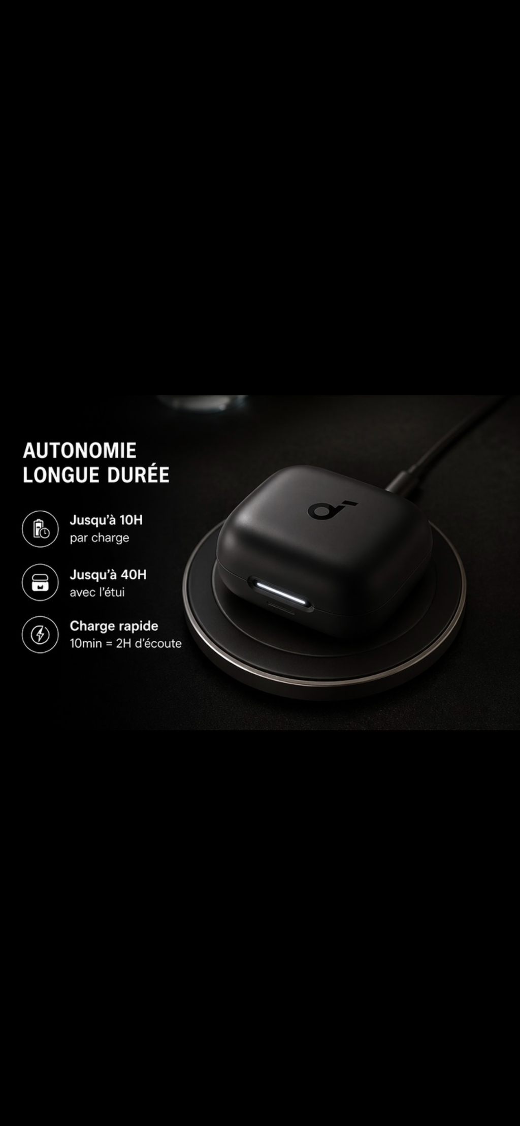 Écouteurs Bluetooth 5.3 – ANC 24h